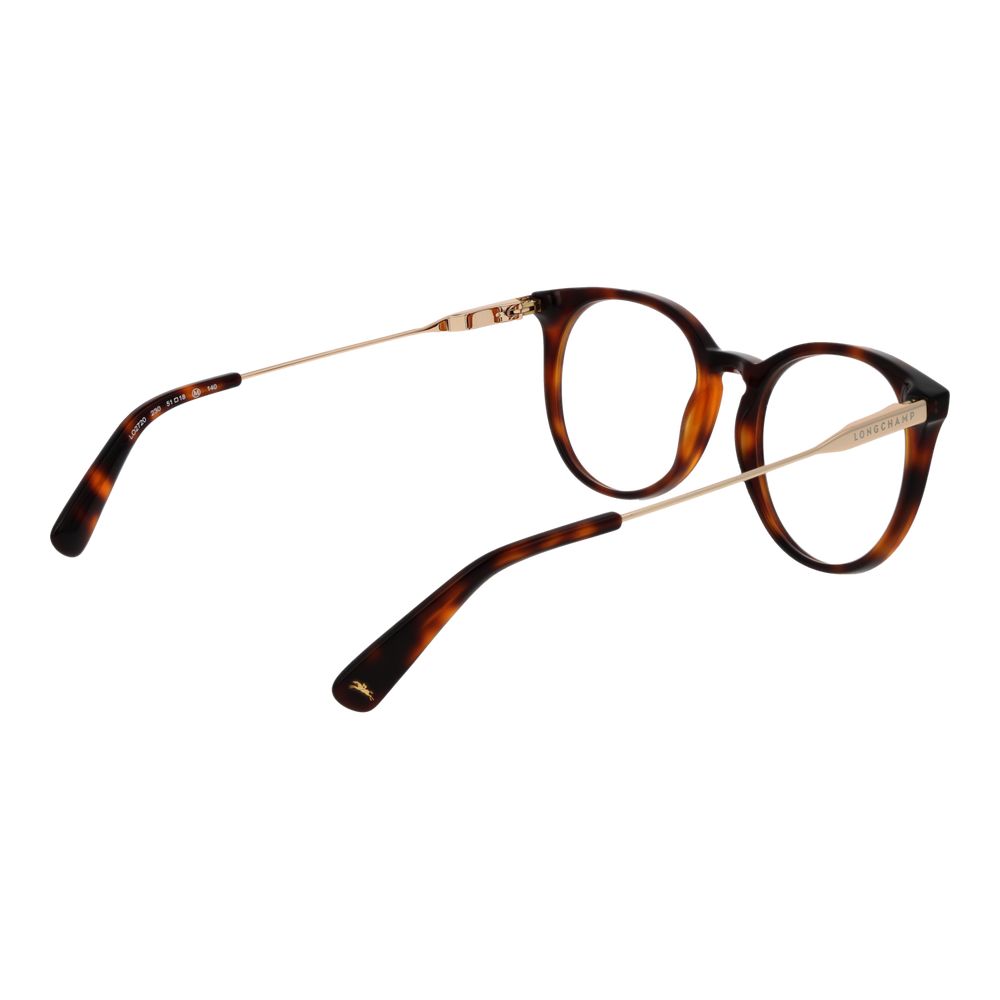 Longchamp Brown Metal Glasses Frames Longchamp