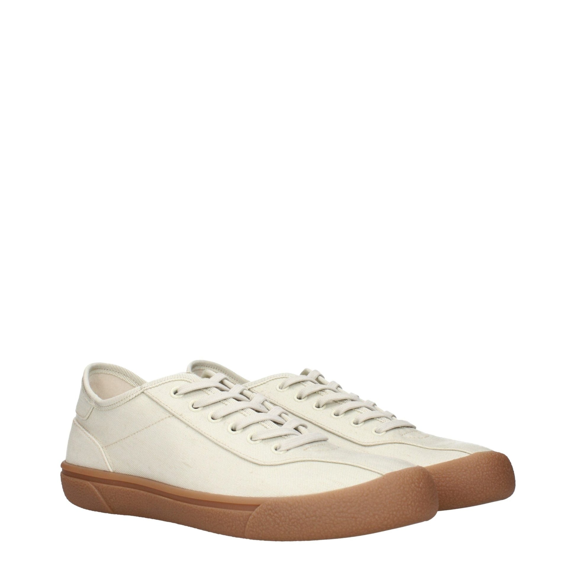 The Row Beige Fabric Sneakers The Row