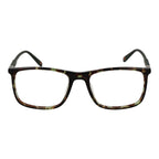 Fila multicolor cellulose acetate eyeglass frames with rounded rectangular shape and vibrant multicolor pattern.