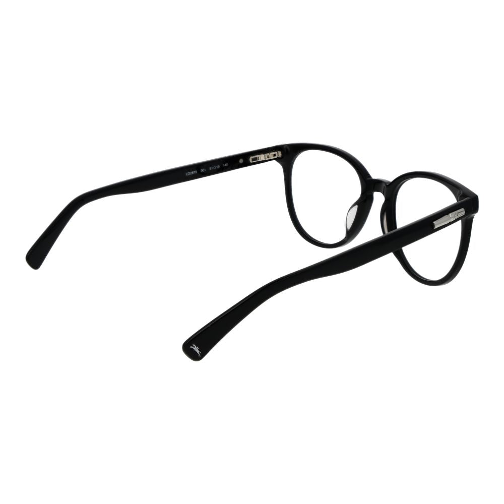 Longchamp Black Cellulose Acetate Glasses Frames