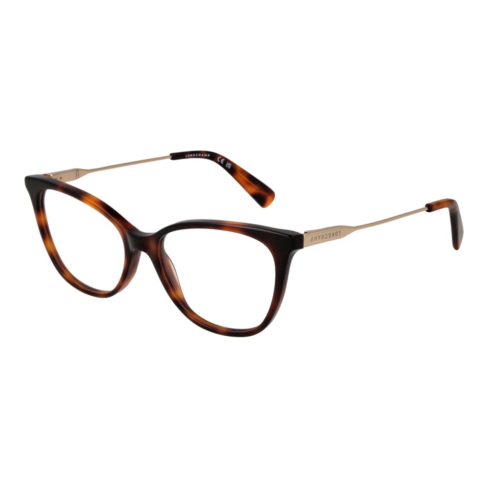 Longchamp Brown Metal Glasses Frames