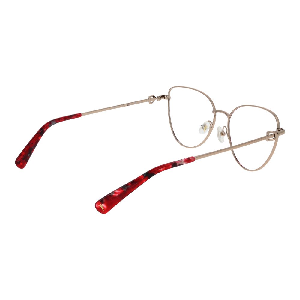 Longchamp Pink Metal Glasses Frames