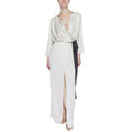 Sandro Ferrone Beige Polyester Long Dress - Eljoys Fashion 