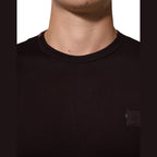 Dolce & Gabbana Brown Logo Plaque Cotton Crew Neck T-shirt