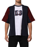 Dolce & Gabbana Multicolor Striped Cotton Men Crew Neck T-shirt - Eljoys Fashion 