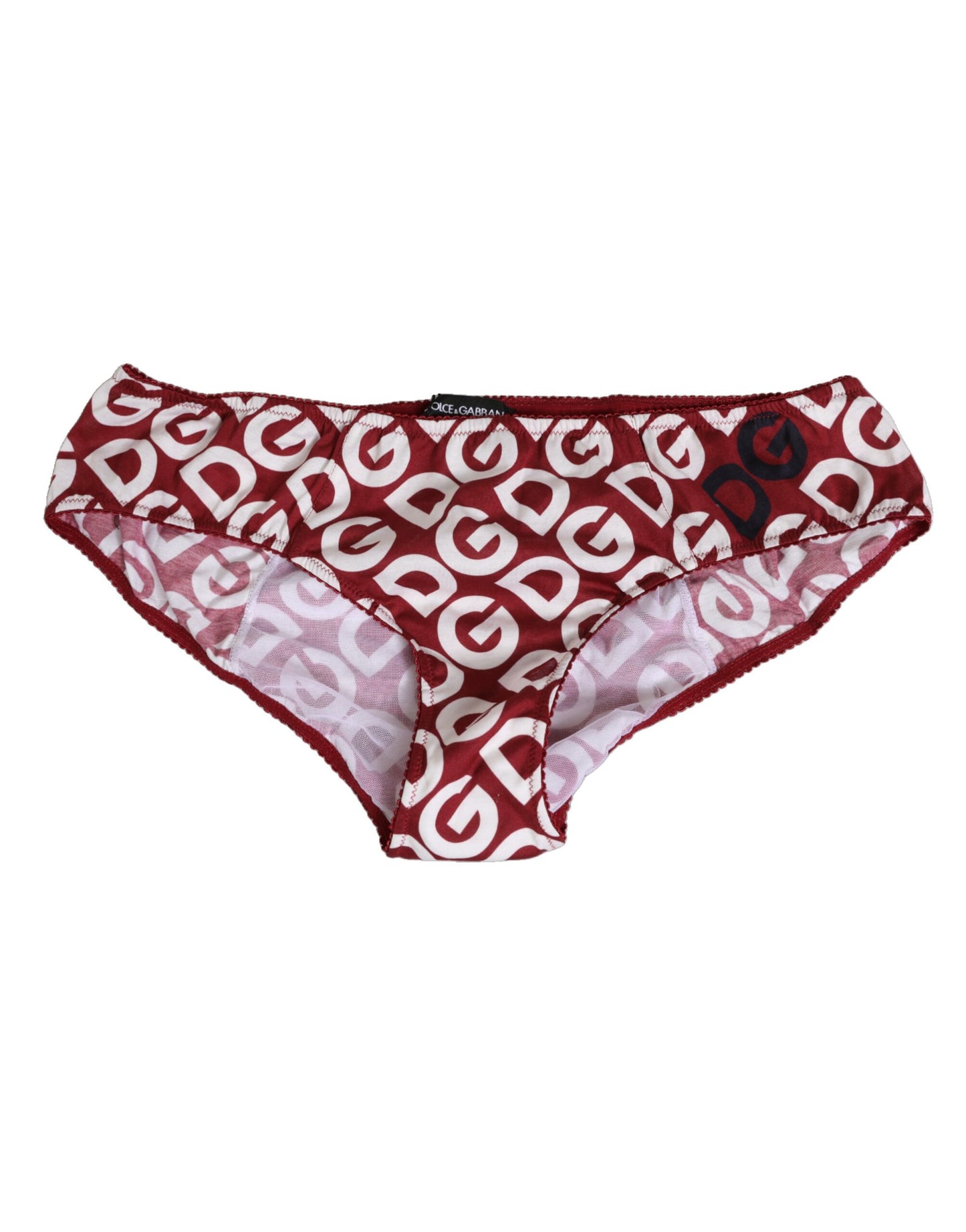 Dolce & Gabbana Bordeaux DG Logo Slip Bottom Brief Underwear Dolce & Gabbana