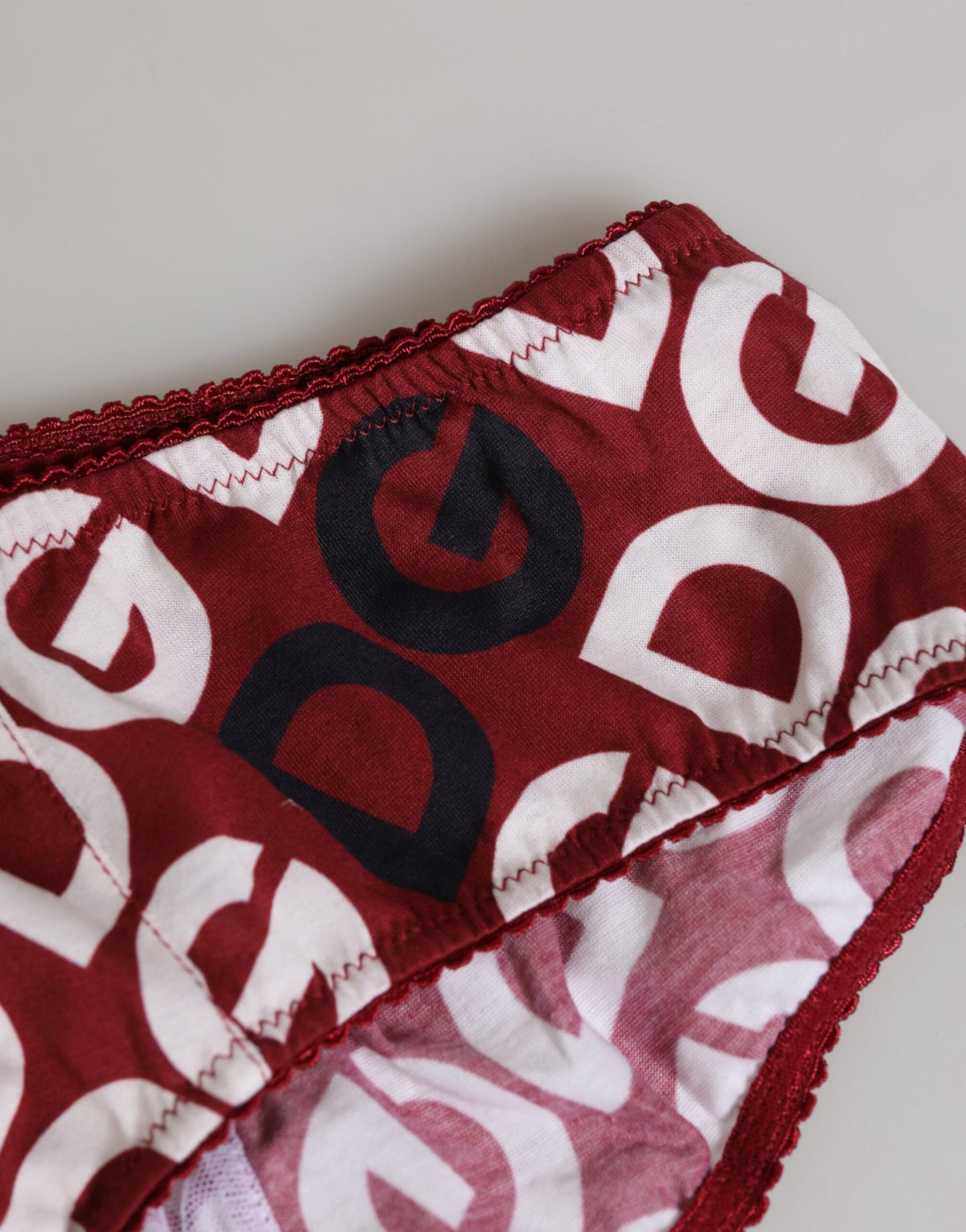 Dolce & Gabbana Bordeaux DG Logo Slip Bottom Brief Underwear Dolce & Gabbana