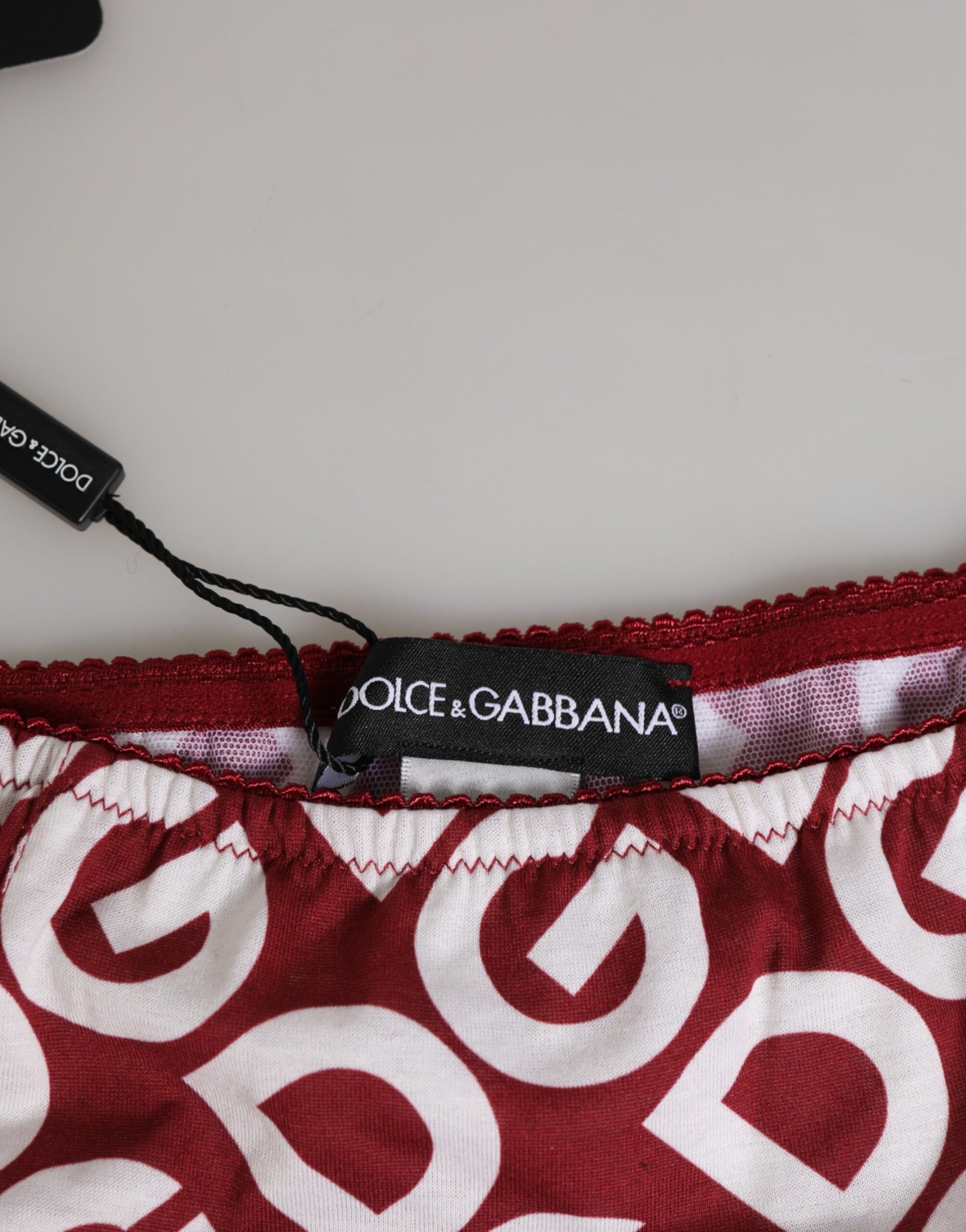 Dolce & Gabbana Bordeaux DG Logo Slip Bottom Brief Underwear Dolce & Gabbana