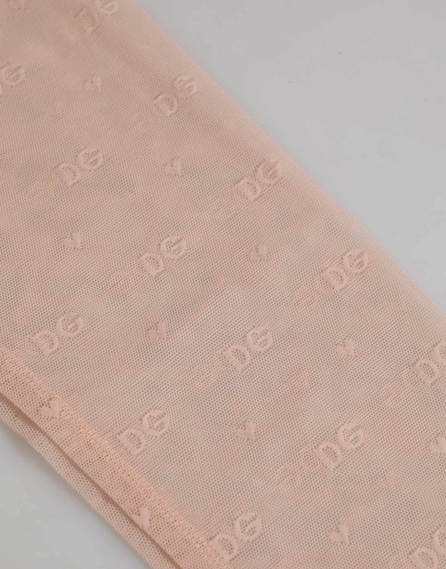 Dolce & Gabbana Beige Nylon Logo Lace Leggings Pants Underwear Dolce & Gabbana
