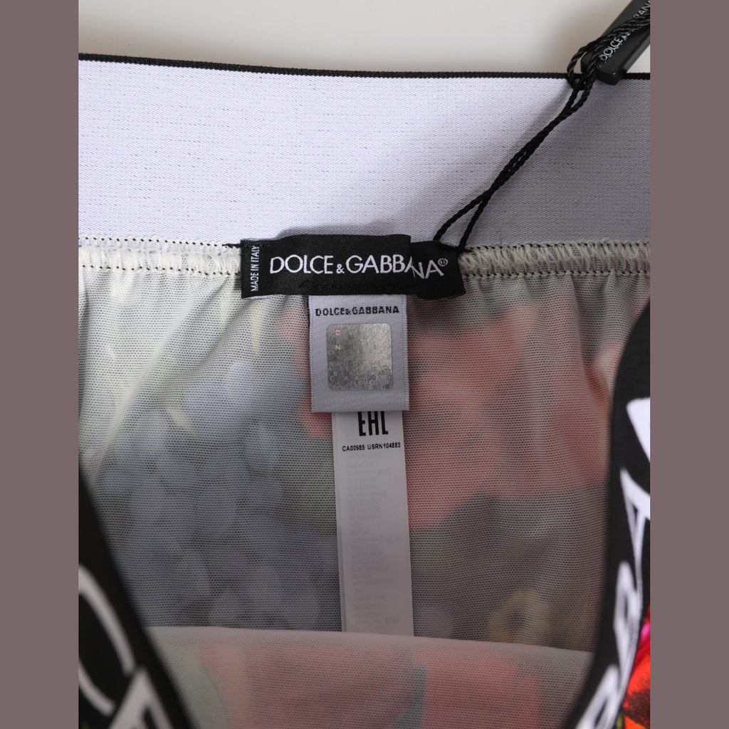 Dolce & Gabbana Multicolor Floral Print High Waist Panty Underwear
