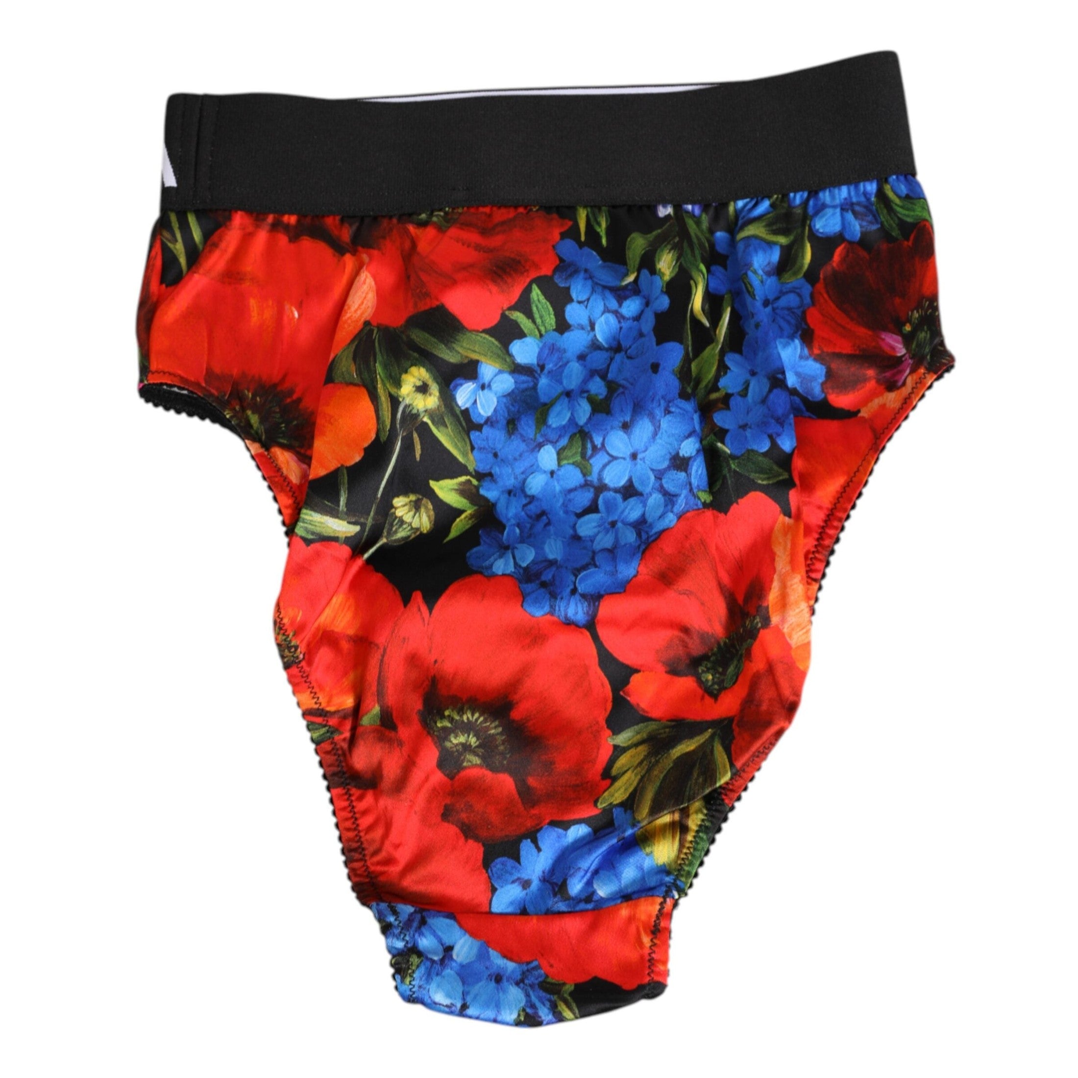Dolce & Gabbana Multicolor Floral Print High Waist Panty Underwear