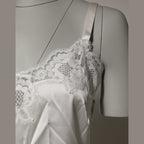 Dolce & Gabbana Off White Floral Lace Tank Lingerie Top Underwear