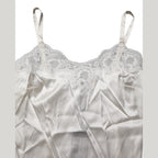 Dolce & Gabbana Off White Floral Lace Tank Lingerie Top Underwear