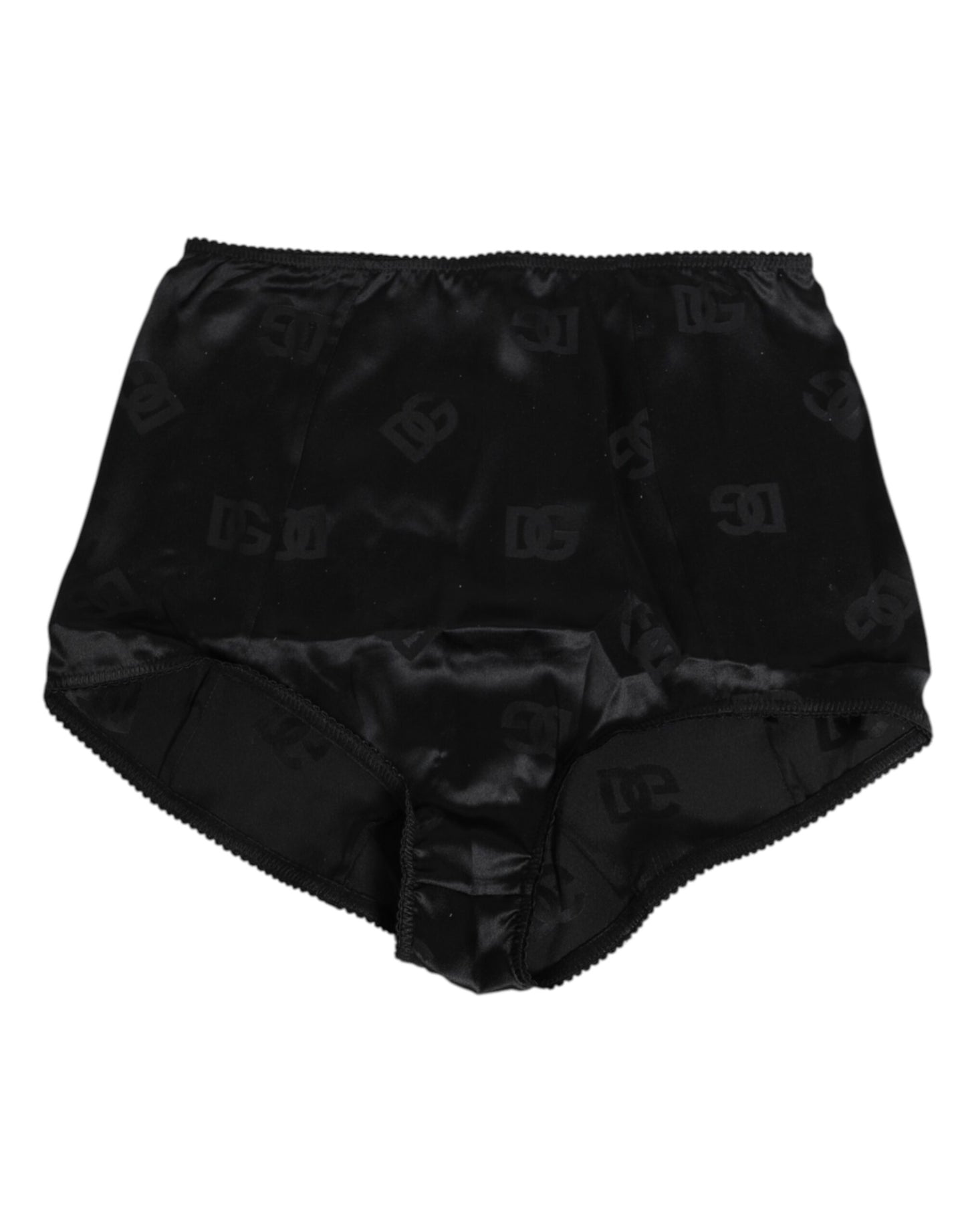 Dolce & Gabbana Black Silk Stretch High Waist Girdle Underwear Dolce & Gabbana