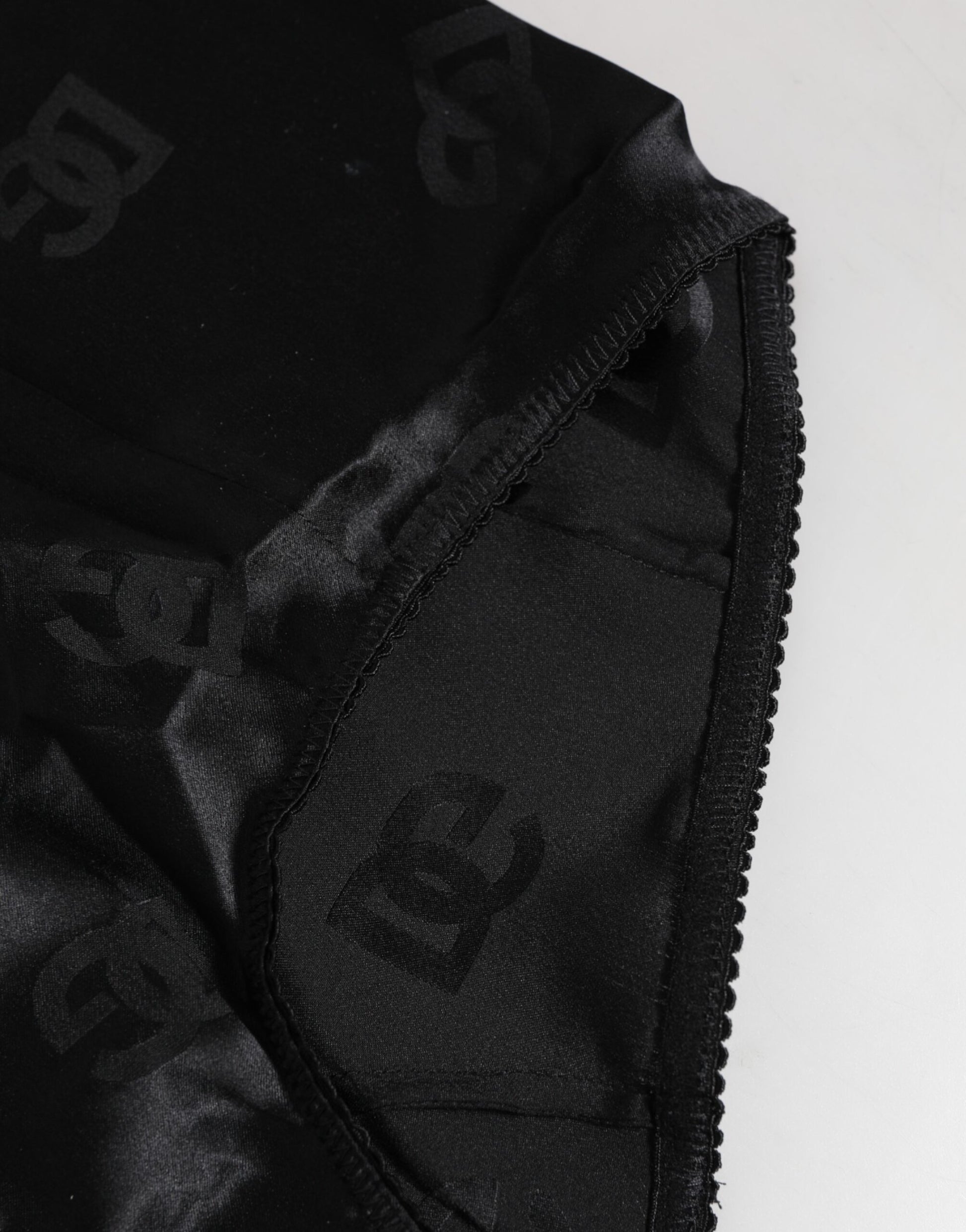 Dolce & Gabbana Black Silk Stretch High Waist Girdle Underwear Dolce & Gabbana