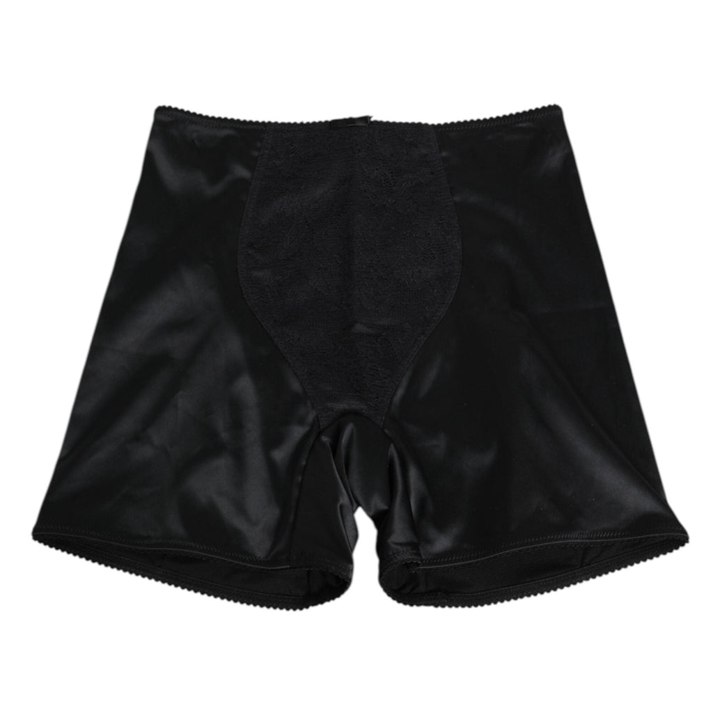 Dolce & Gabbana Black Silk Stretch Slip Cycling Women Underwear