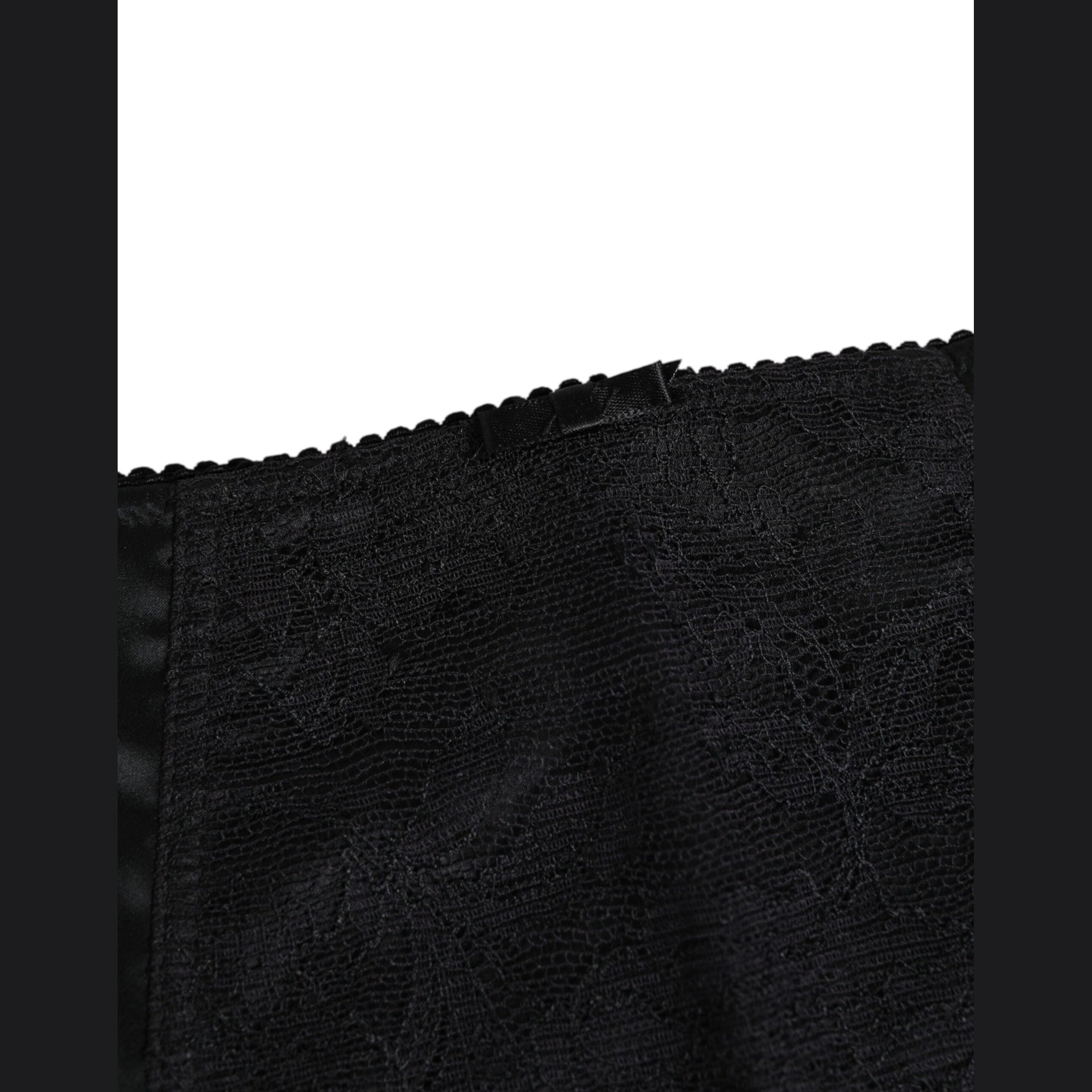 Dolce & Gabbana Black Silk Stretch Slip Cycling Women Underwear