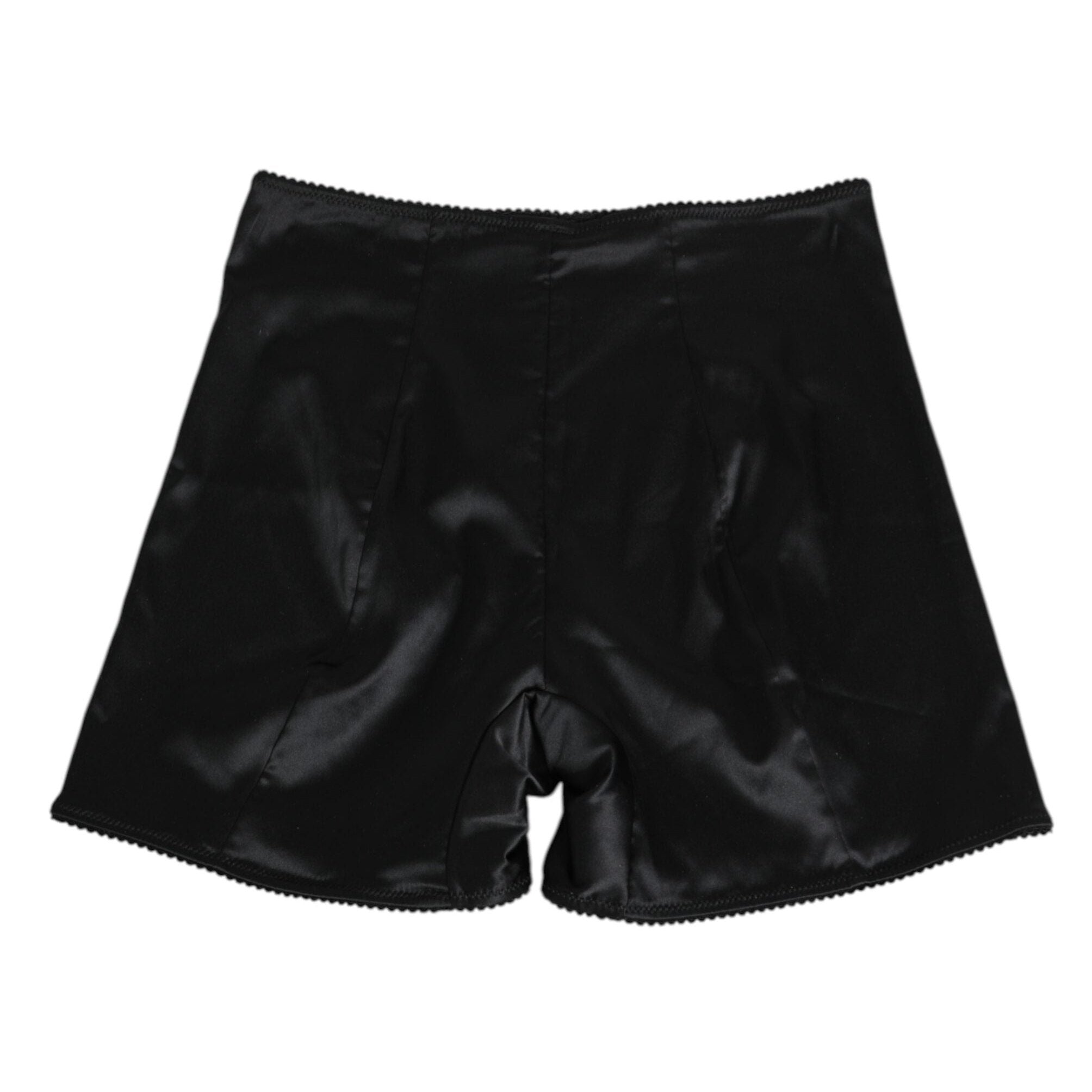 Dolce & Gabbana Black Silk Stretch Slip Cycling Women Underwear