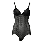 Dolce & Gabbana Black Nylon Stretch Bodysuit Lingerie Underwear