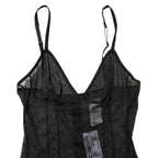 Dolce & Gabbana Black Nylon Stretch Bodysuit Lingerie Underwear