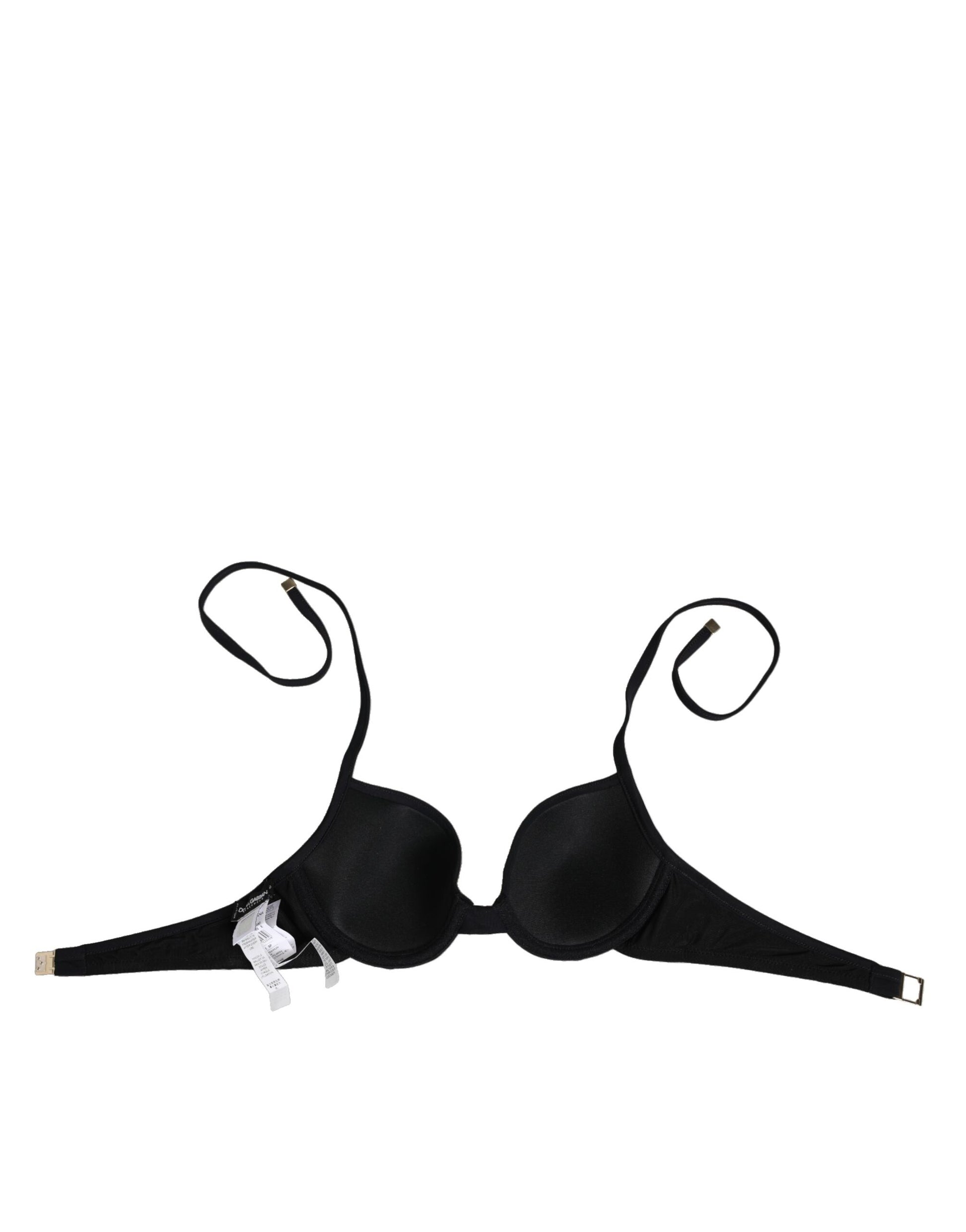 Dolce & Gabbana Black Underwire Push Up Balconette Bra Underwear Dolce & Gabbana