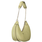 Guess Jeans Verde polyurethane women's handbag with sleek design and top handle, shown in the image.