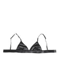 Dolce & Gabbana Black Silk Satin Triangle Soft Cup Underwear