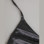 Dolce & Gabbana Black Silk Satin Triangle Soft Cup Underwear