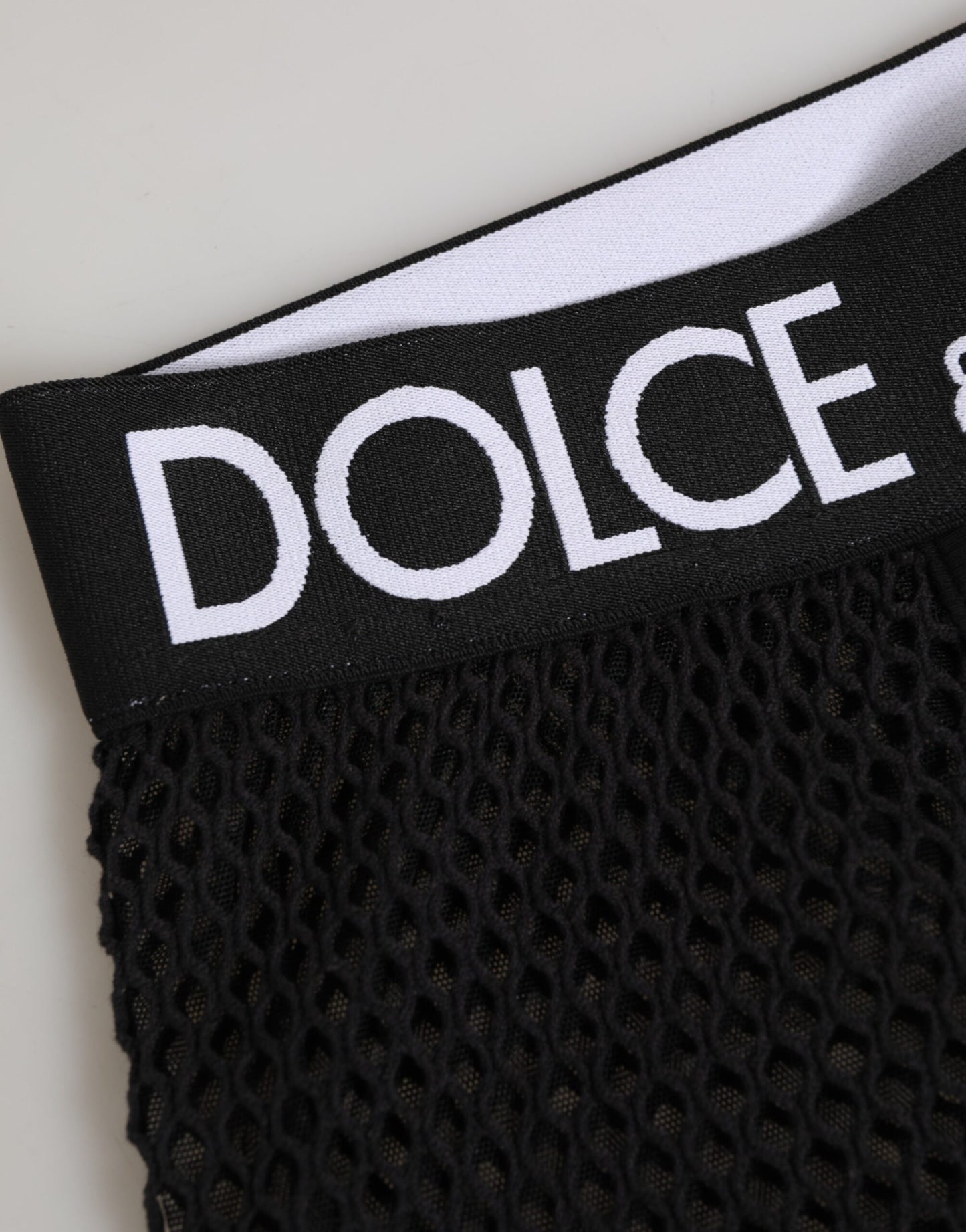 Dolce & Gabbana Black Cotton Logo Shorts Midi Trouser Underwear Dolce & Gabbana