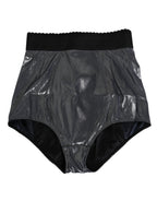 Dolce & Gabbana Gray Silk Stretch Slip Girdle Panty Underwear