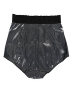 Dolce & Gabbana Gray Silk Stretch Slip Girdle Panty Underwear