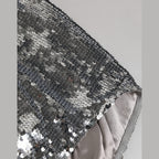 Dolce & Gabbana Silver Nylon Sequined Slip Girdle Panty Underwear