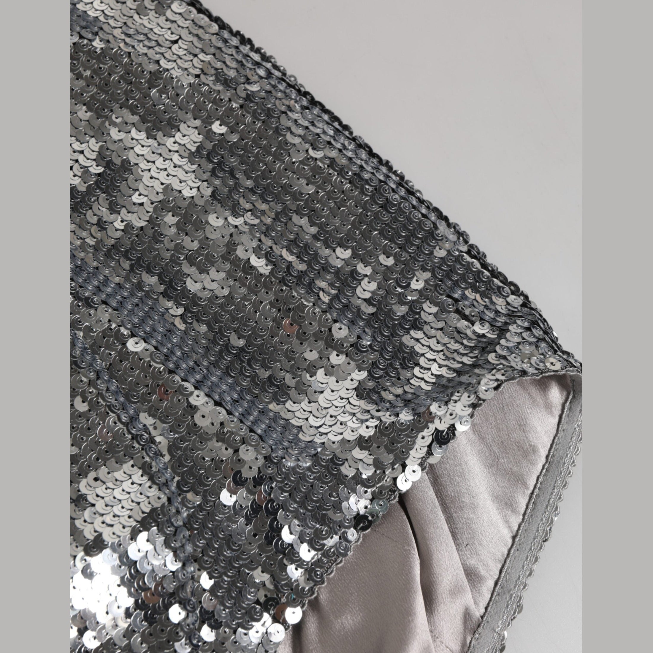 Dolce & Gabbana Silver Nylon Sequined Slip Girdle Panty Underwear