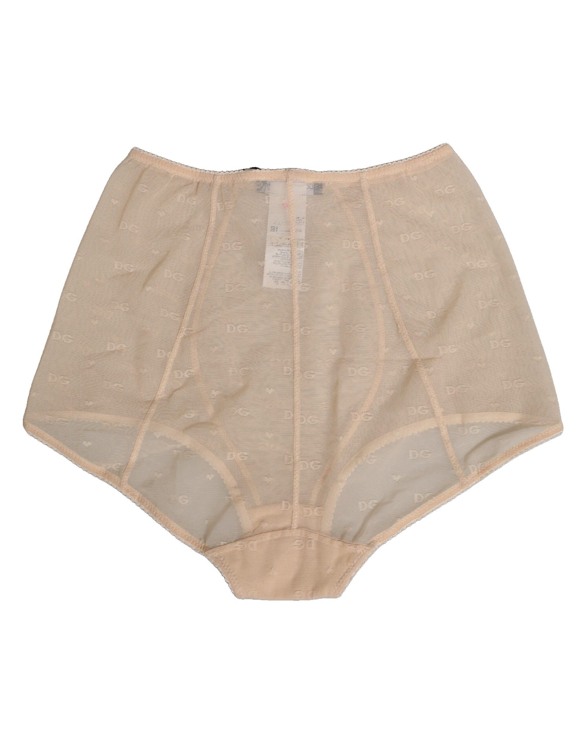 Dolce & Gabbana Beige Nylon High Waist Girdle Panty Underwear Dolce & Gabbana