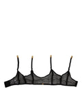 Dolce & Gabbana Black Floral Lace Nylon Strap Garter Underwear - Eljoys Fashion 
