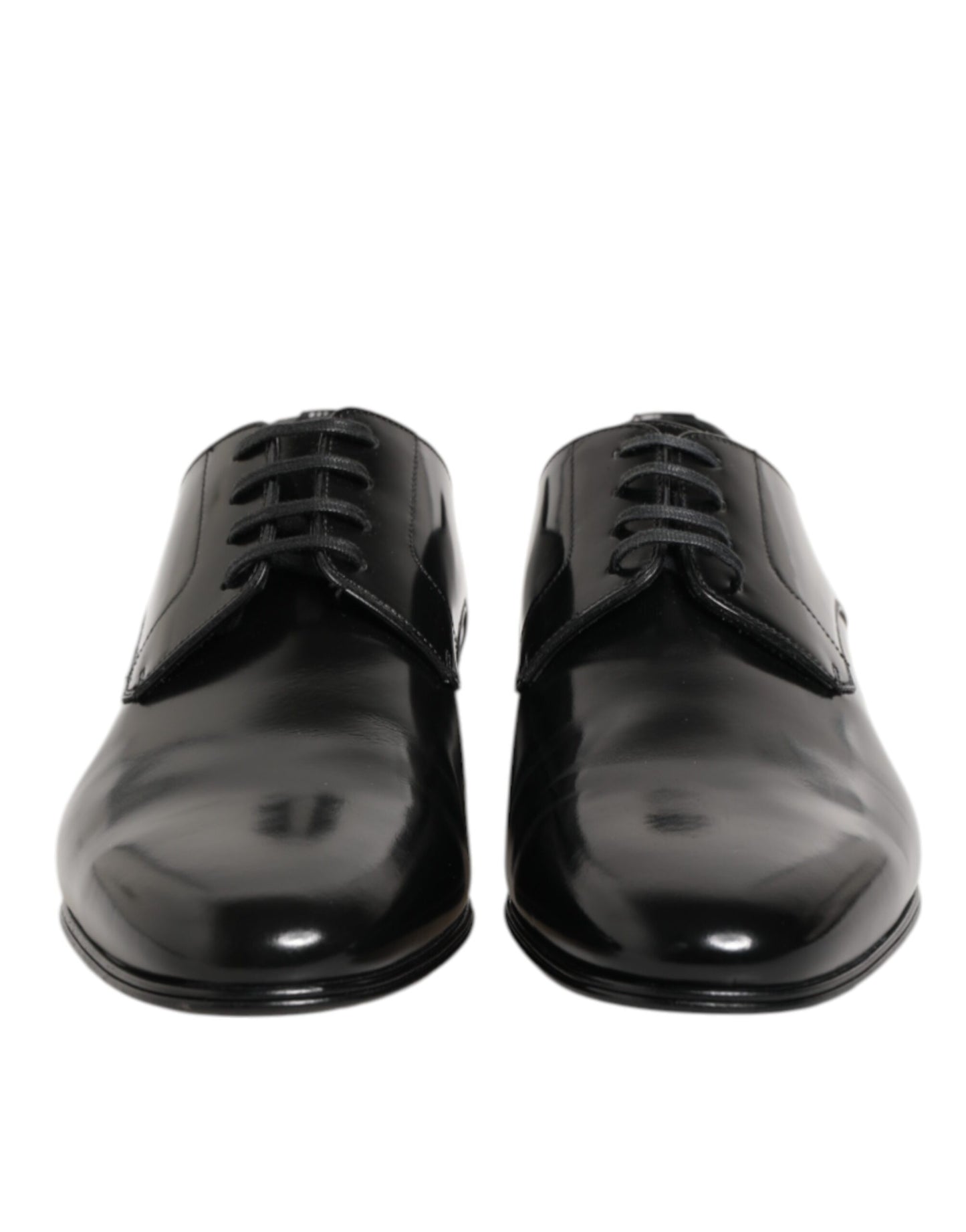 Dolce & Gabbana Black Calfskin Leather Derby Men Dress Shoes Dolce & Gabbana