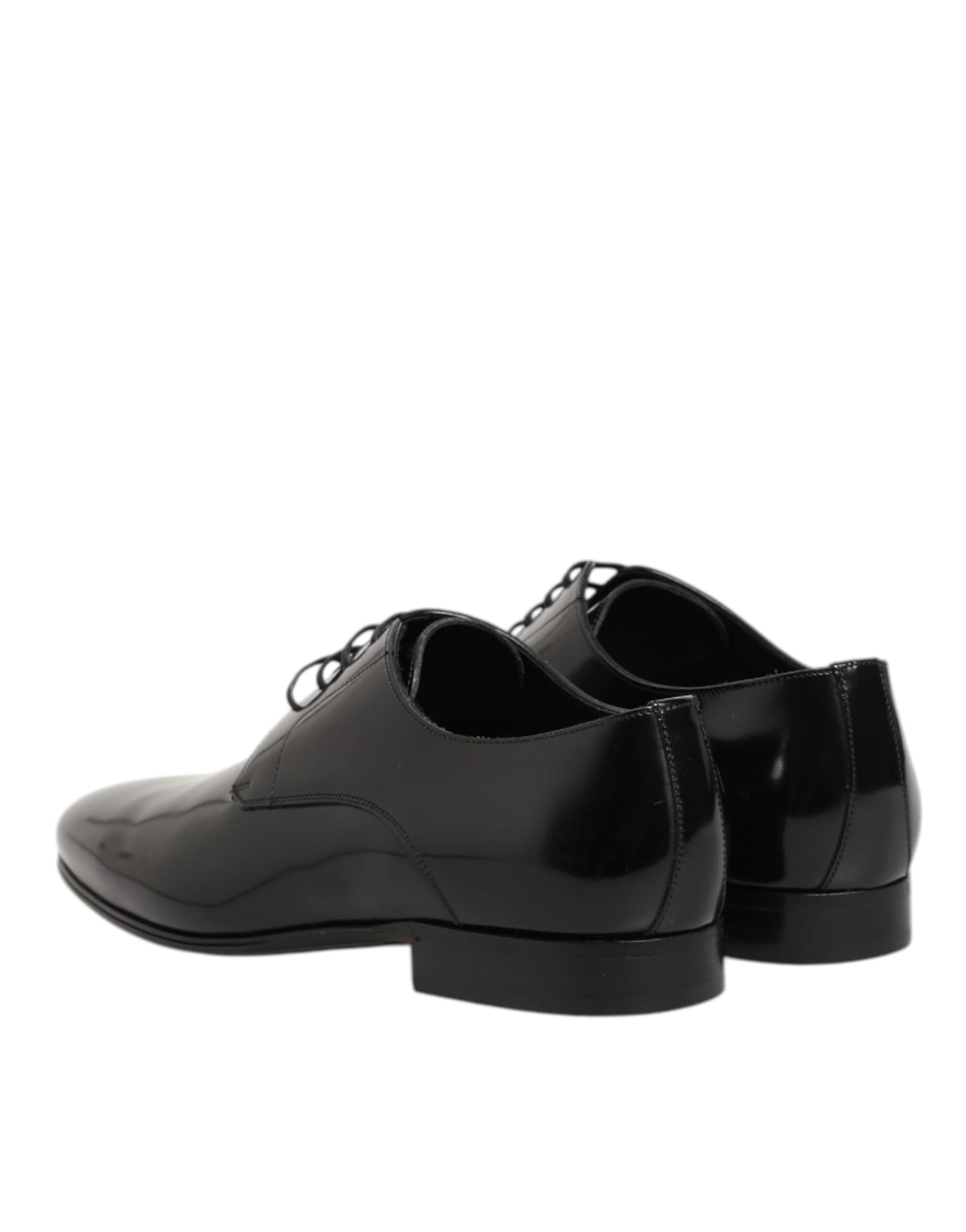 Dolce & Gabbana Black Calfskin Leather Derby Men Dress Shoes Dolce & Gabbana