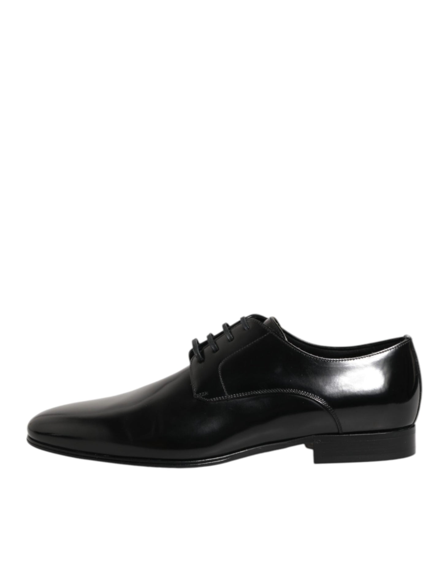 Dolce & Gabbana Black Calfskin Leather Derby Men Dress Shoes Dolce & Gabbana