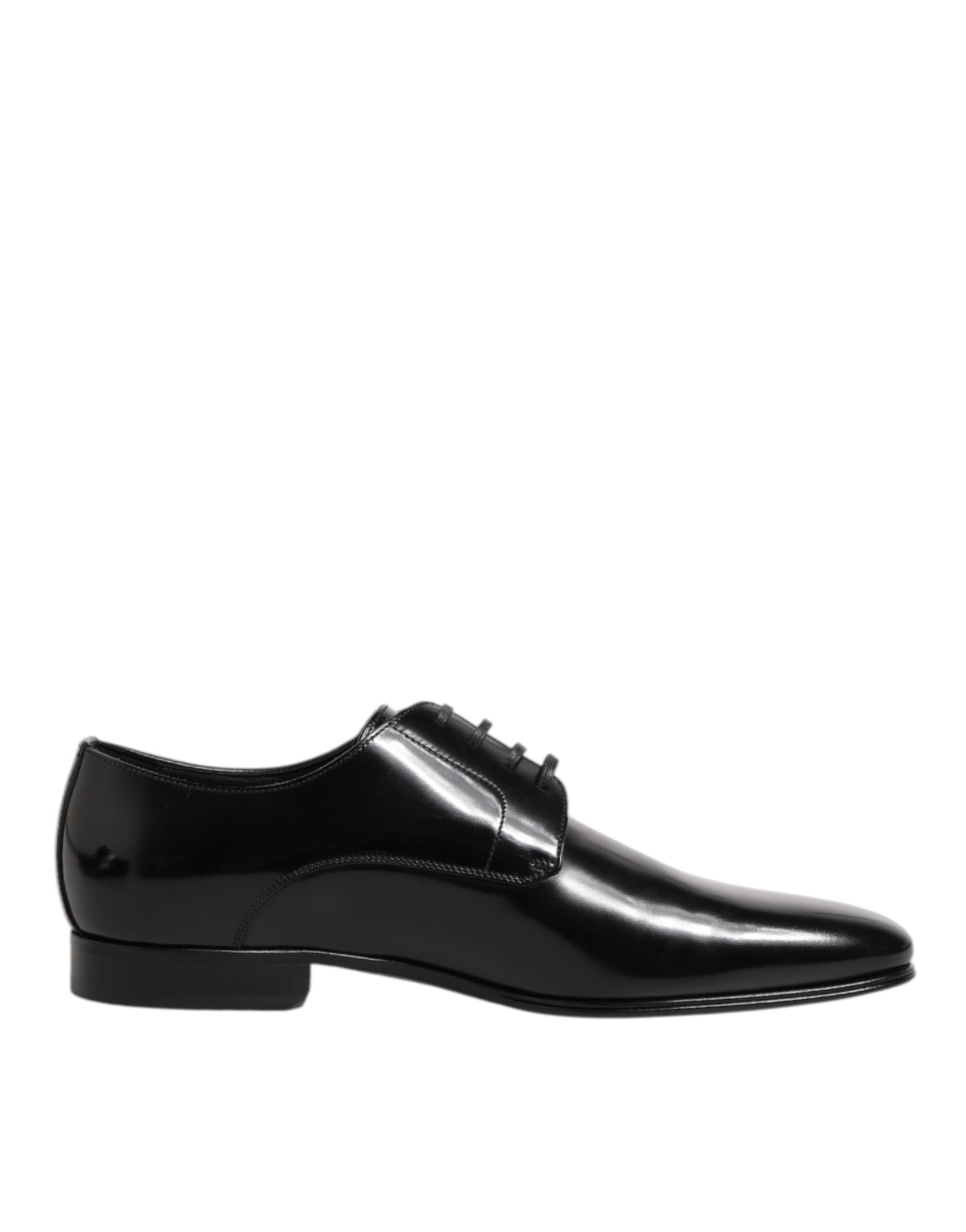 Dolce & Gabbana Black Calfskin Leather Derby Men Dress Shoes Dolce & Gabbana