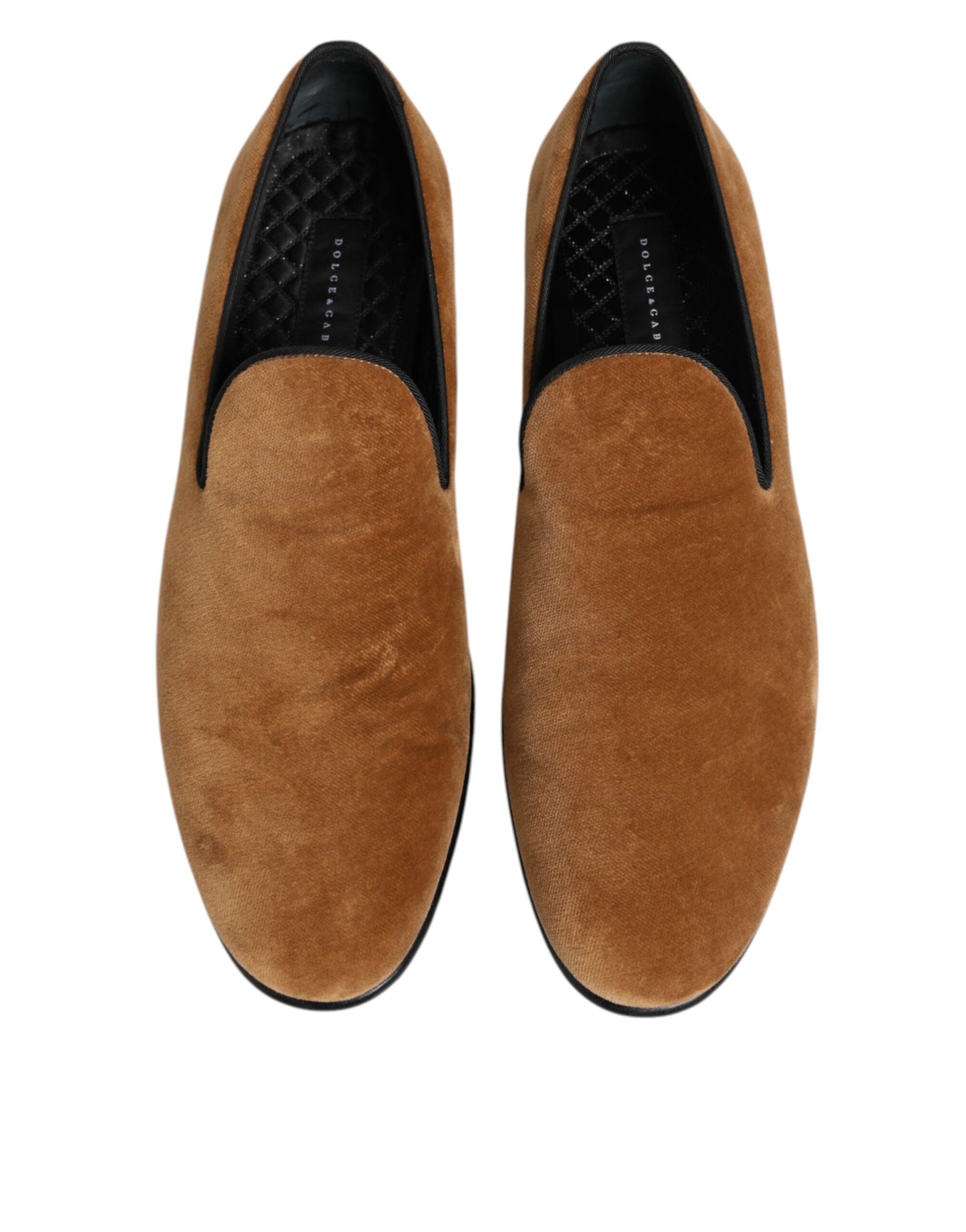 Dolce & Gabbana Brown Suede Slip On Men Loafers Formal Shoes Dolce & Gabbana