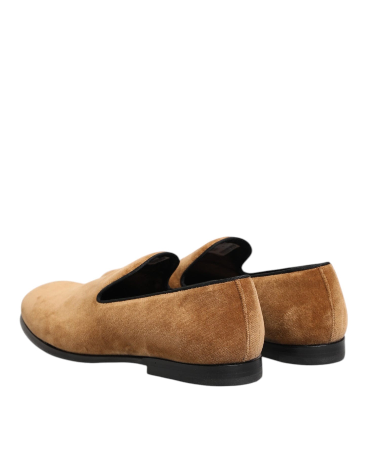 Dolce & Gabbana Brown Suede Slip On Men Loafers Formal Shoes Dolce & Gabbana