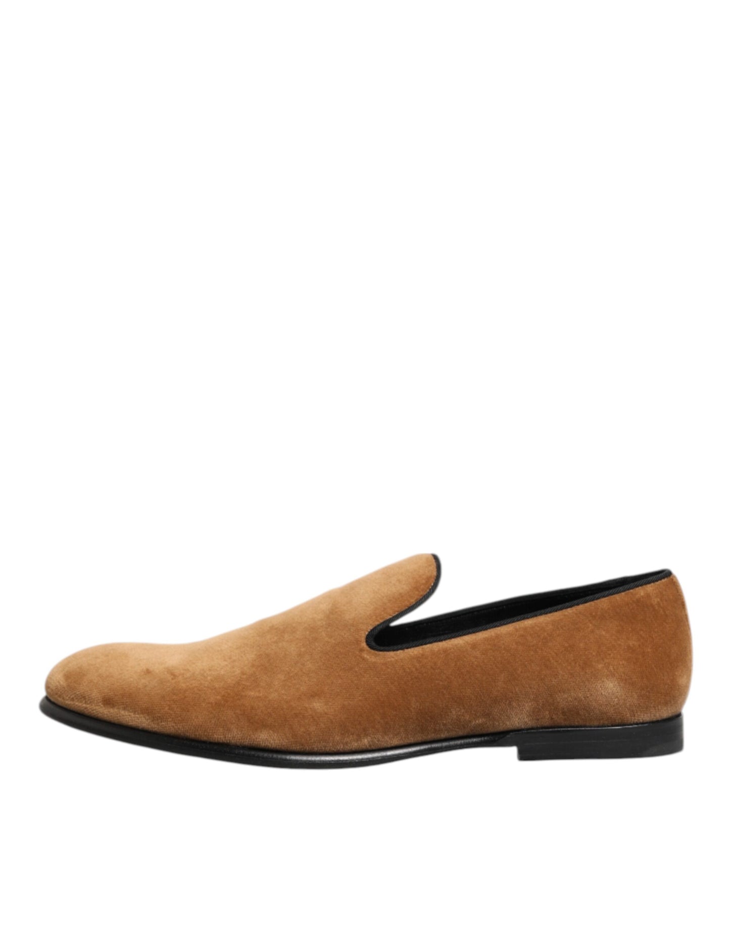 Dolce & Gabbana Brown Suede Slip On Men Loafers Formal Shoes Dolce & Gabbana
