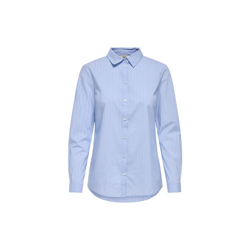 Jacqueline De Yong Blue Cotton Shirt Jacqueline De Yong