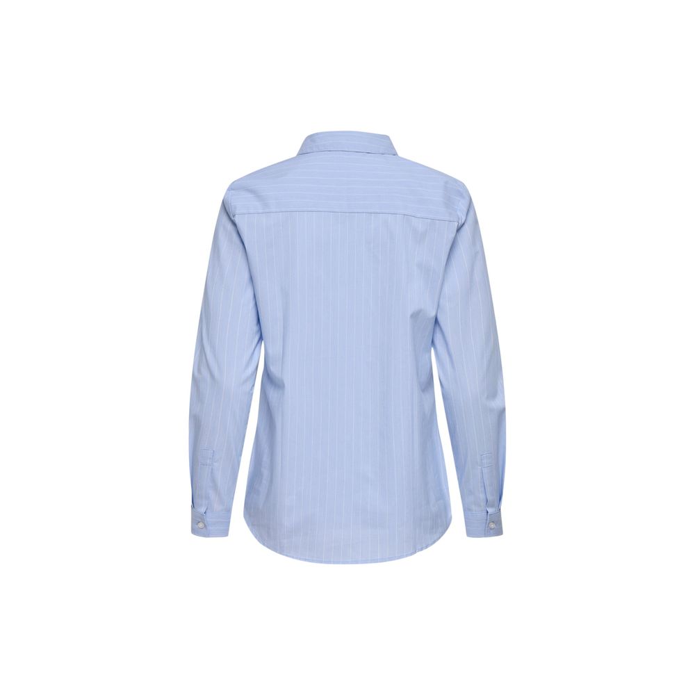 Jacqueline De Yong Blue Cotton Shirt Jacqueline De Yong