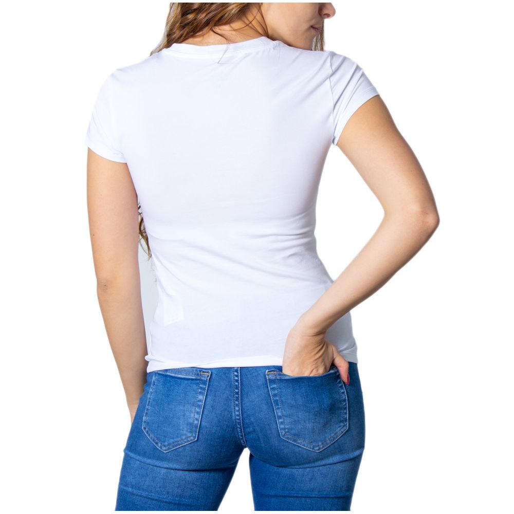 Armani Exchange White Cotton T-Shirt Armani Exchange