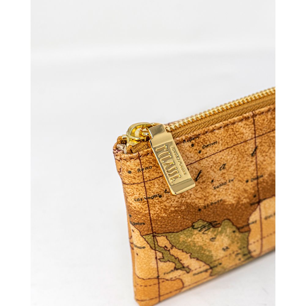 Alviero Martini Prima Classe Beige Leather Clutch Bag Alviero Martini Prima Classe