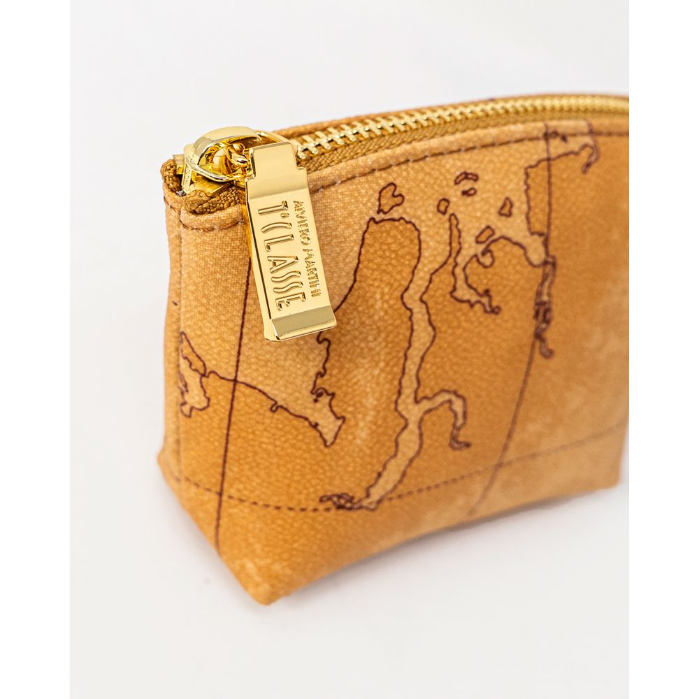 Alviero Martini Prima Classe Beige Cotton Clutch Bag Alviero Martini Prima Classe