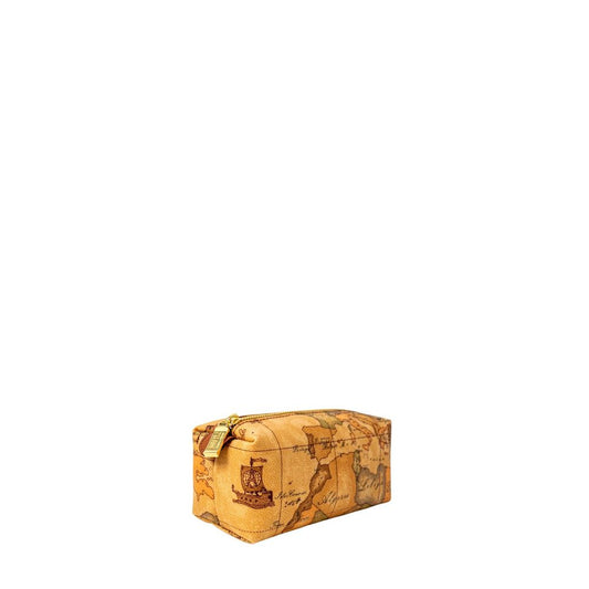 Alviero Martini Prima Classe Beige Cotton Clutch Bag Alviero Martini Prima Classe