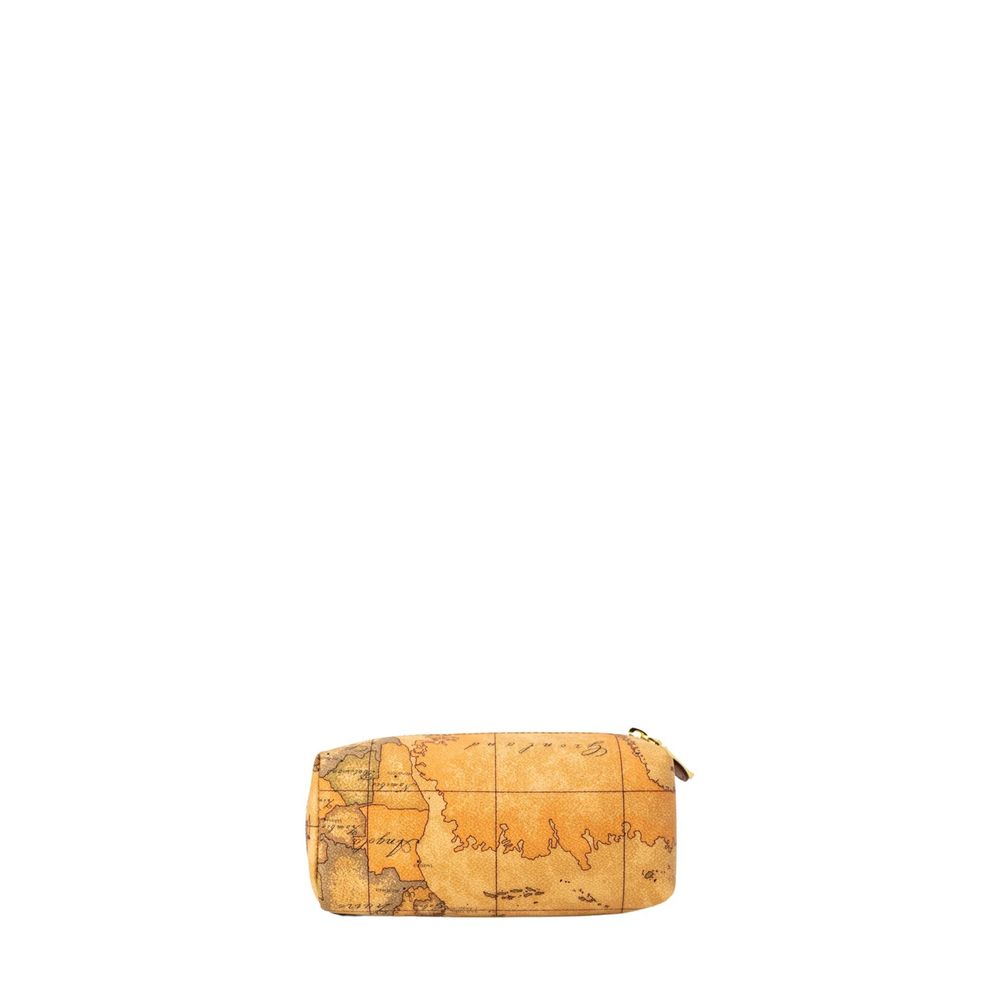 Alviero Martini Prima Classe Beige Cotton Clutch Bag Alviero Martini Prima Classe
