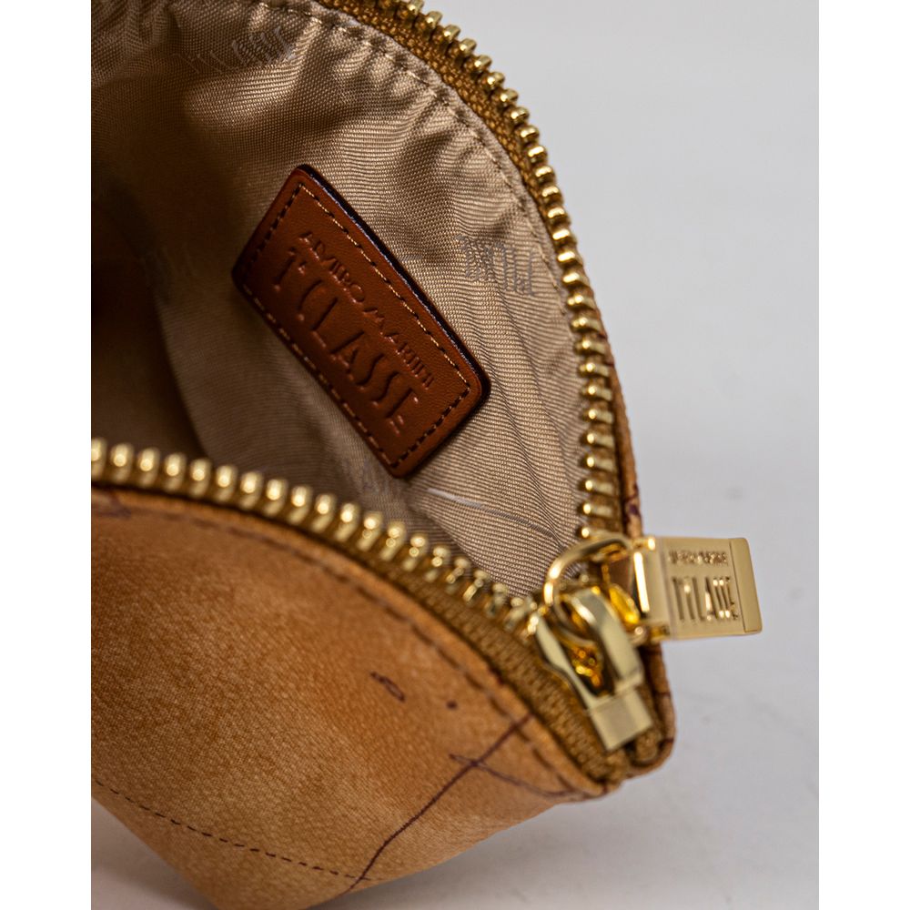 Alviero Martini Prima Classe Beige Cotton Clutch Bag Alviero Martini Prima Classe
